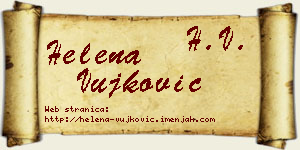 Helena Vujković vizit kartica